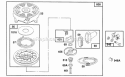 Rewind Assembly Diagram and Parts List for 123702-3120-01  Briggs and Stratton Engine